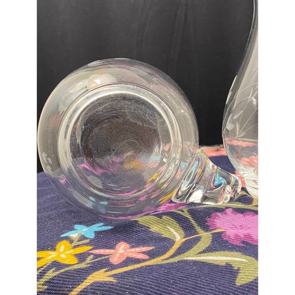 Vintage Princess House “Heritage” Design Clear Crystal Glass Pitcher - Picture 8 of 9